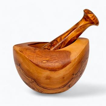 Natural Mortar & Pestle - 12cm - Image 4